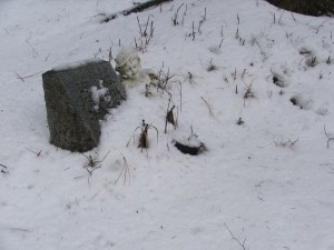 What's the story of this rather creepy angel?