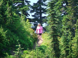 Once there was a writer who hiked.