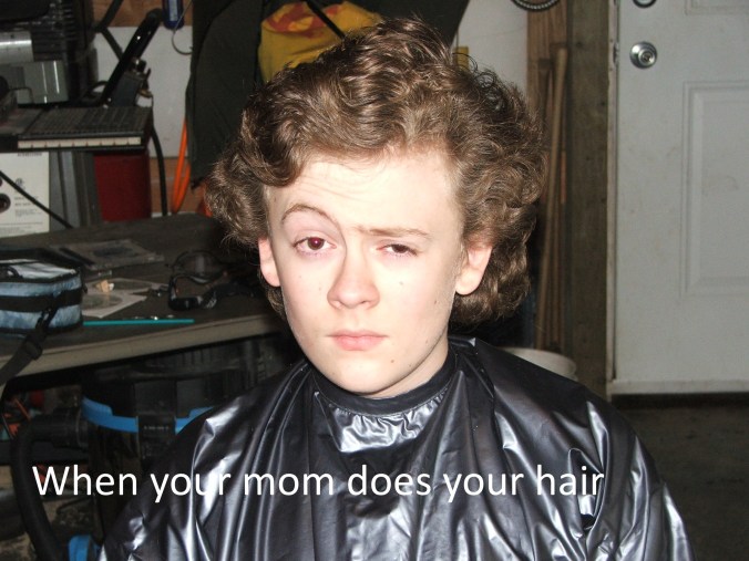 Arthur's hair with text